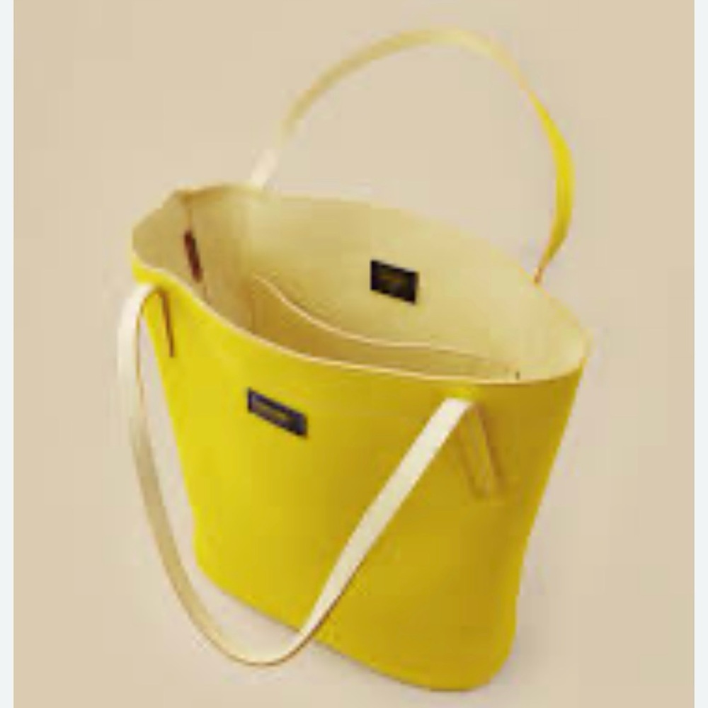 Vibrant Yellow Tote with Minimalist Design
